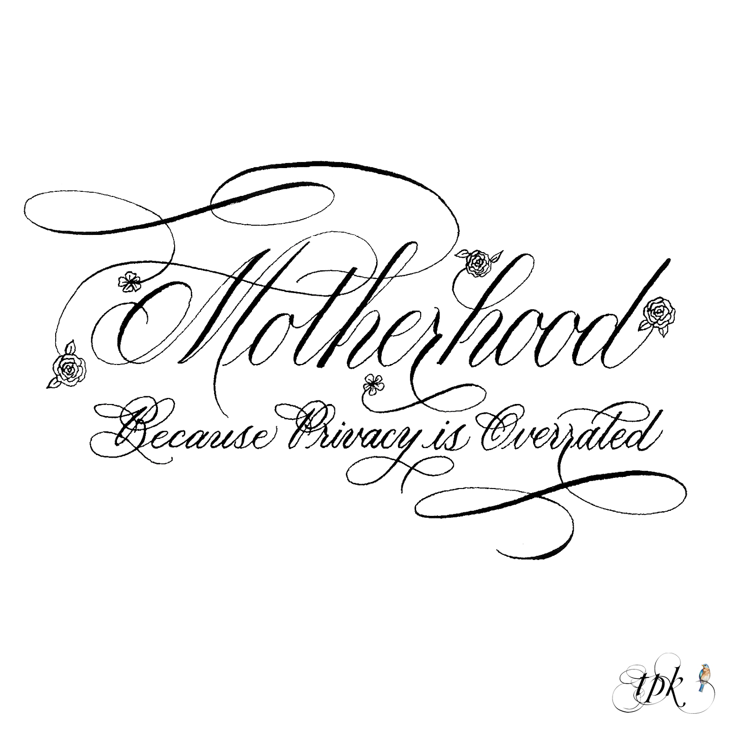 Motherhood Free Calligraphy Flourishing Worksheet The Postman S Knock