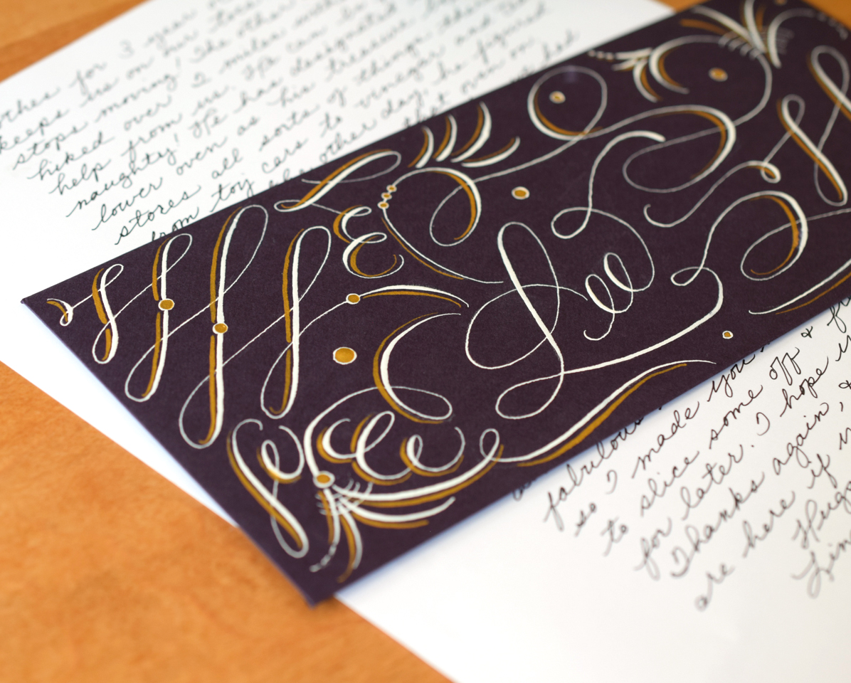 Using Gold Calligraphy Ink – The Postman's Knock