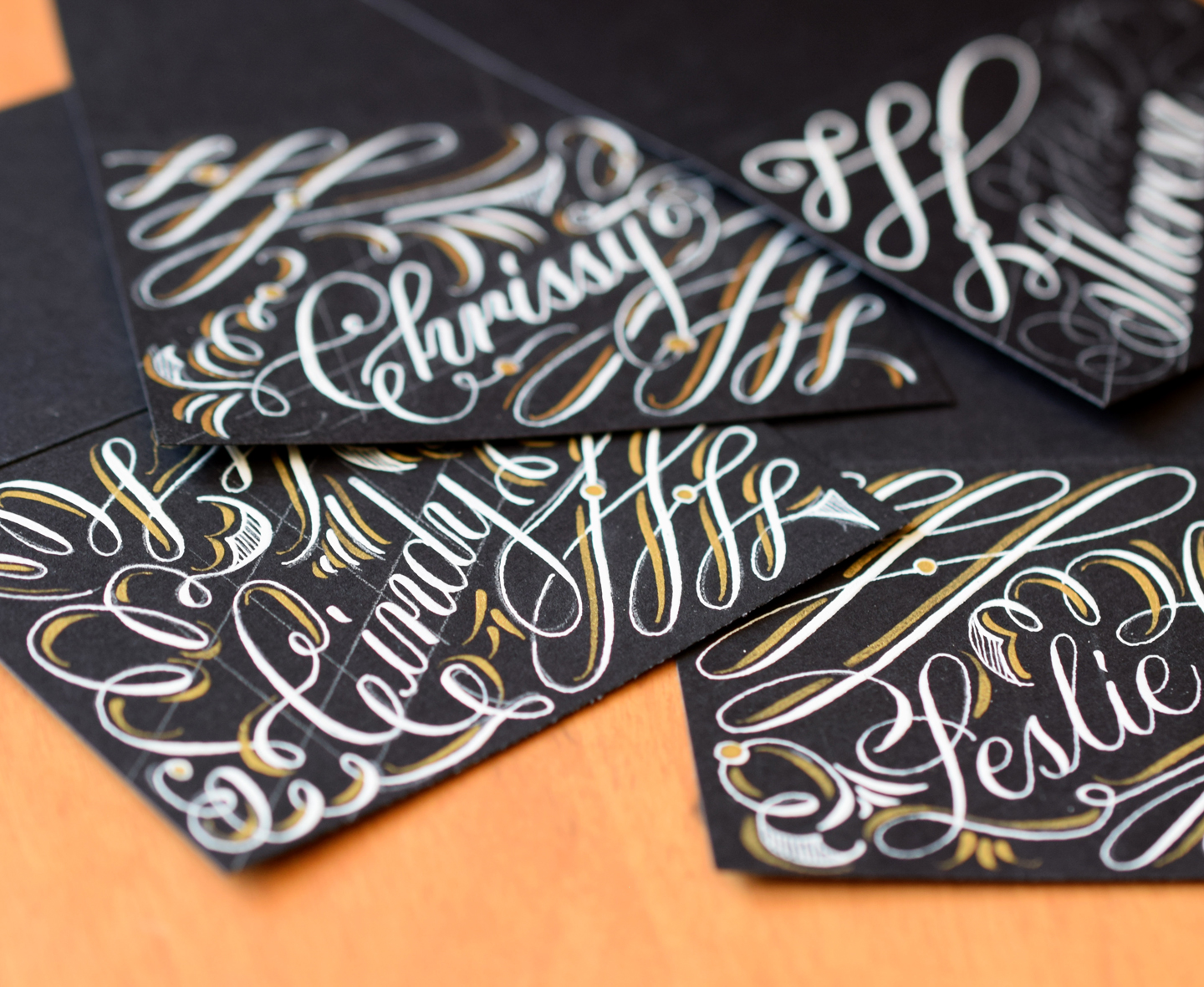 A Guide to Using Metallic and Gold Calligraphy Inks – The Postman's Knock