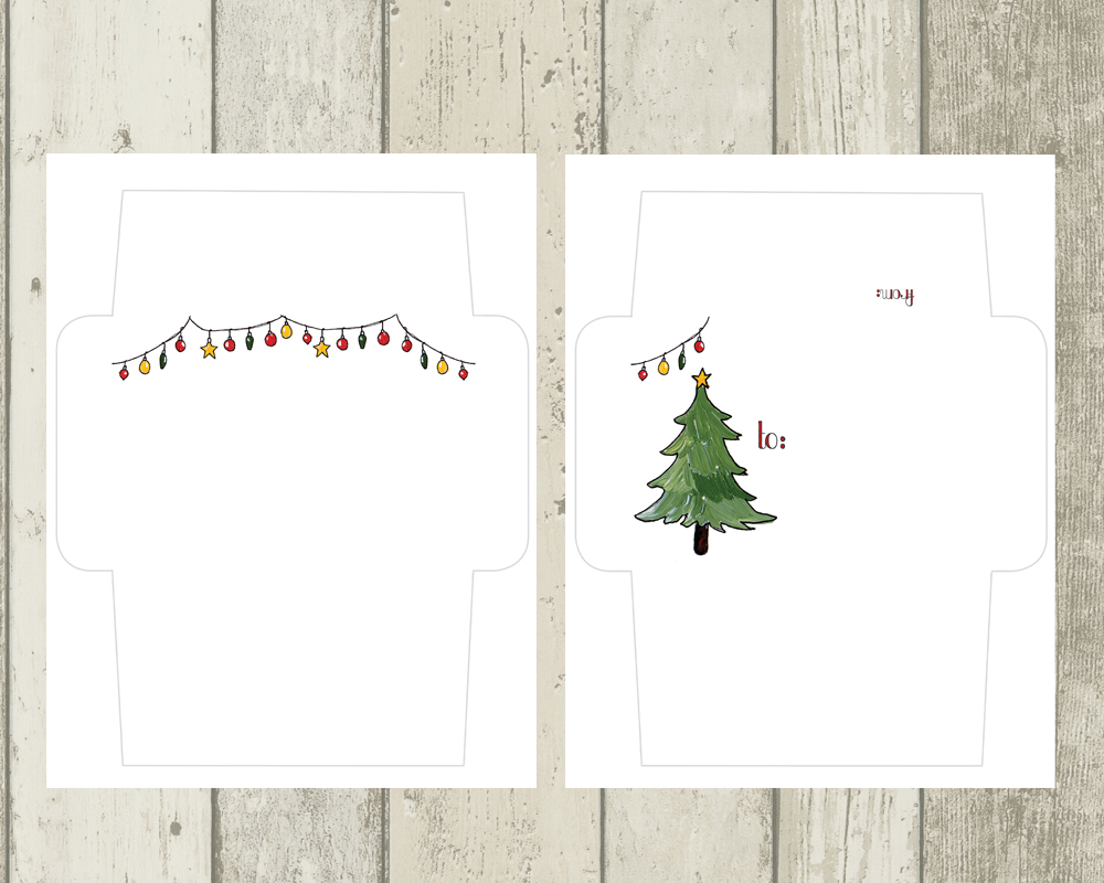 Holiday Mail Art Envelope Templates | The Postman's Knock