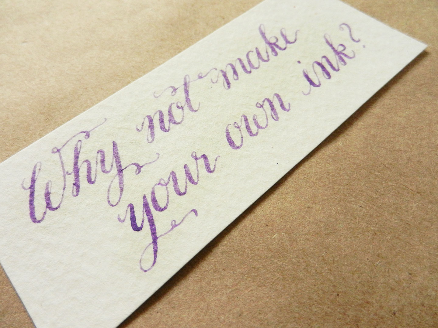 Using Colored Calligraphy Ink | The Postman's Knock