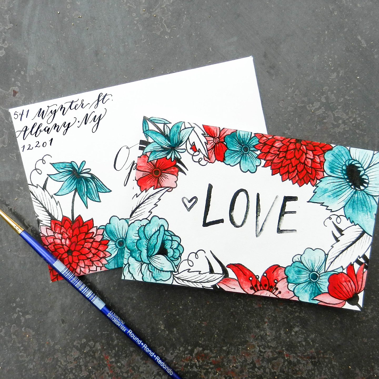 Printable Valentine’s Day Card + Envelope