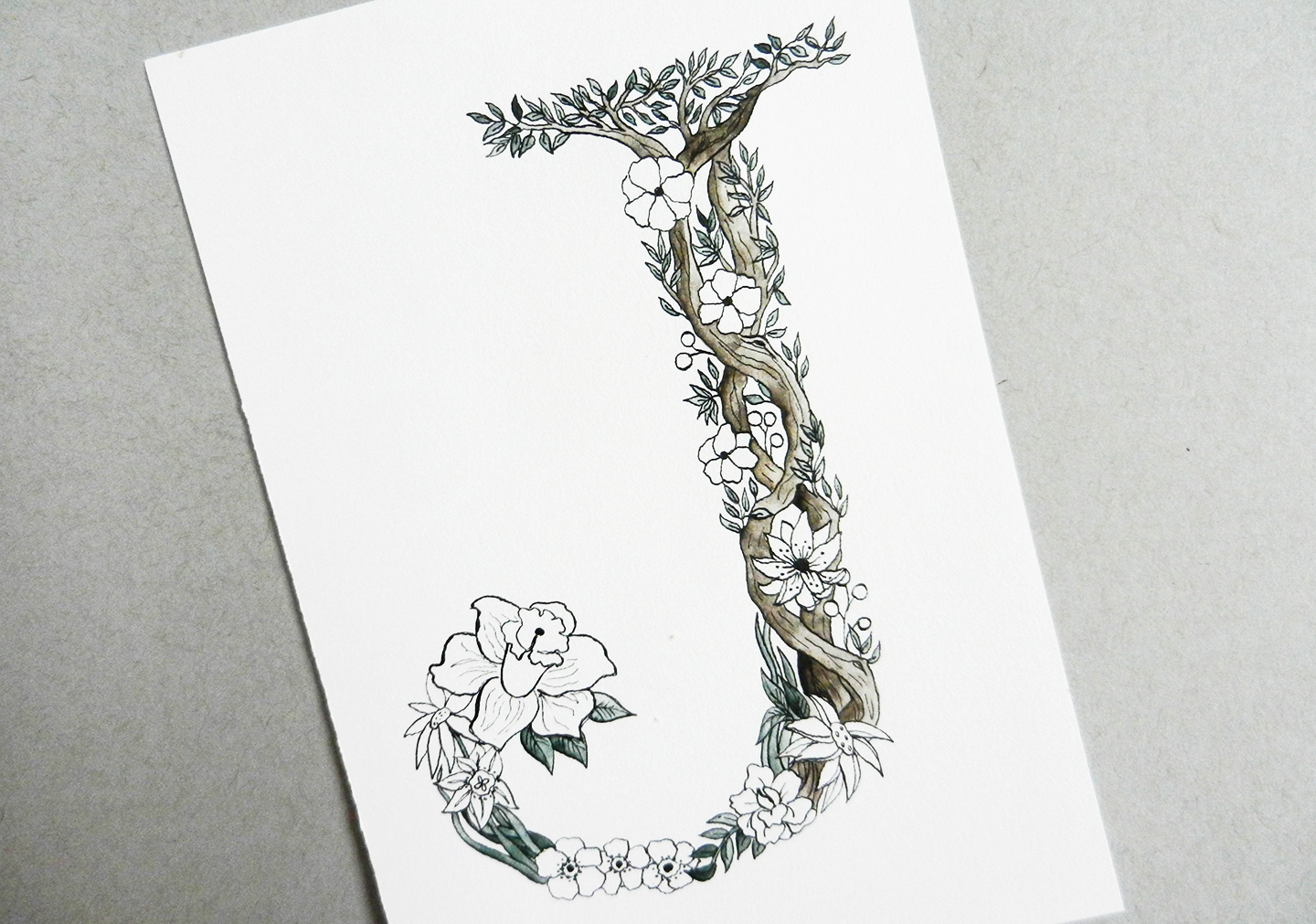 Botanical Letter Tutorial – The Postman's Knock