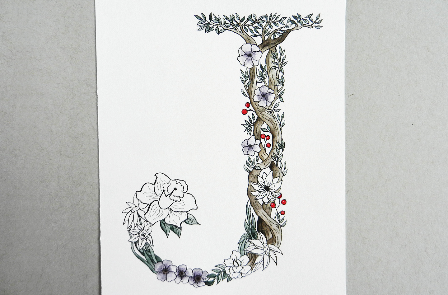 Botanical Letter Tutorial | The Postman's Knock