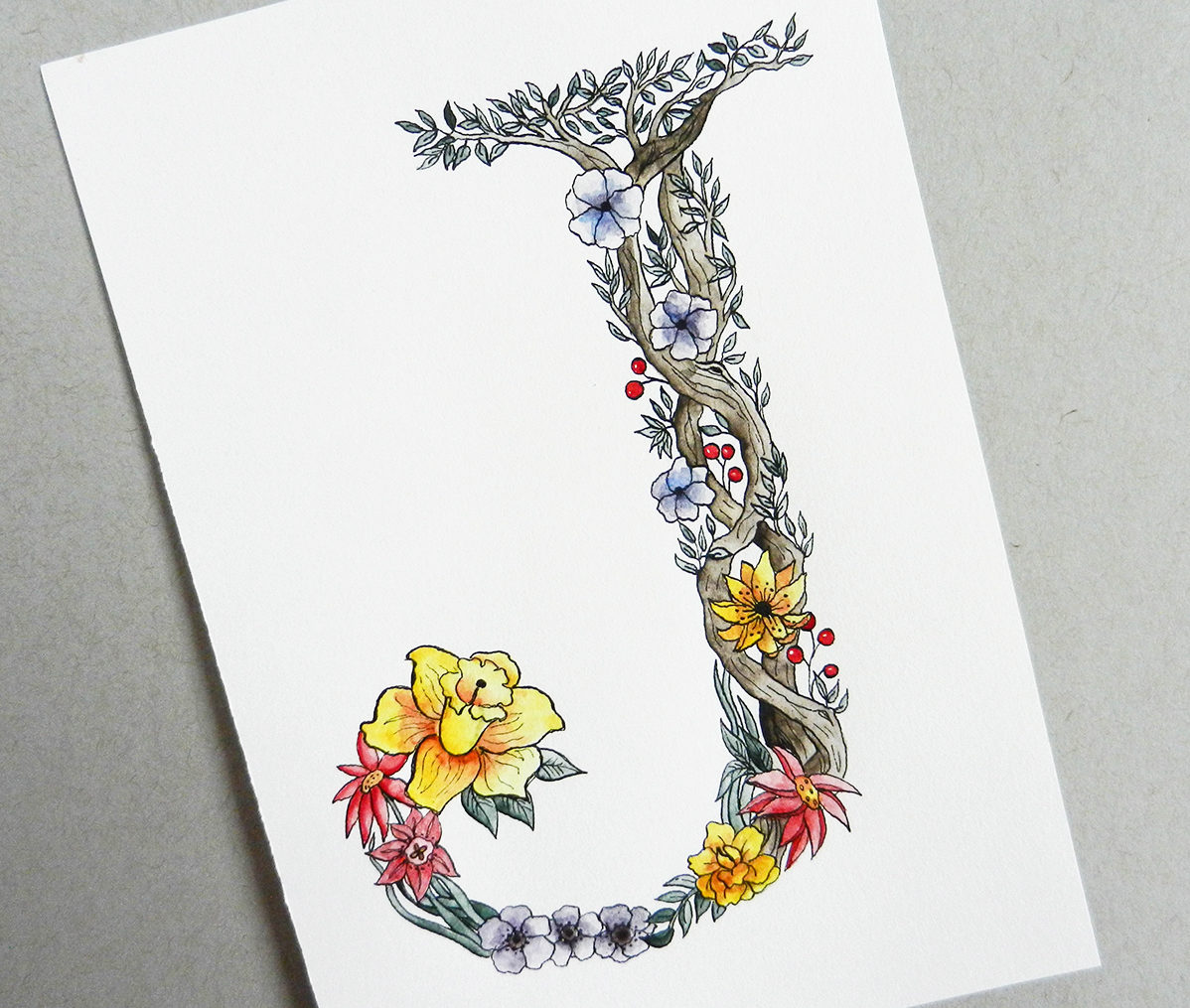 Botanical Letter Tutorial | The Postman's Knock