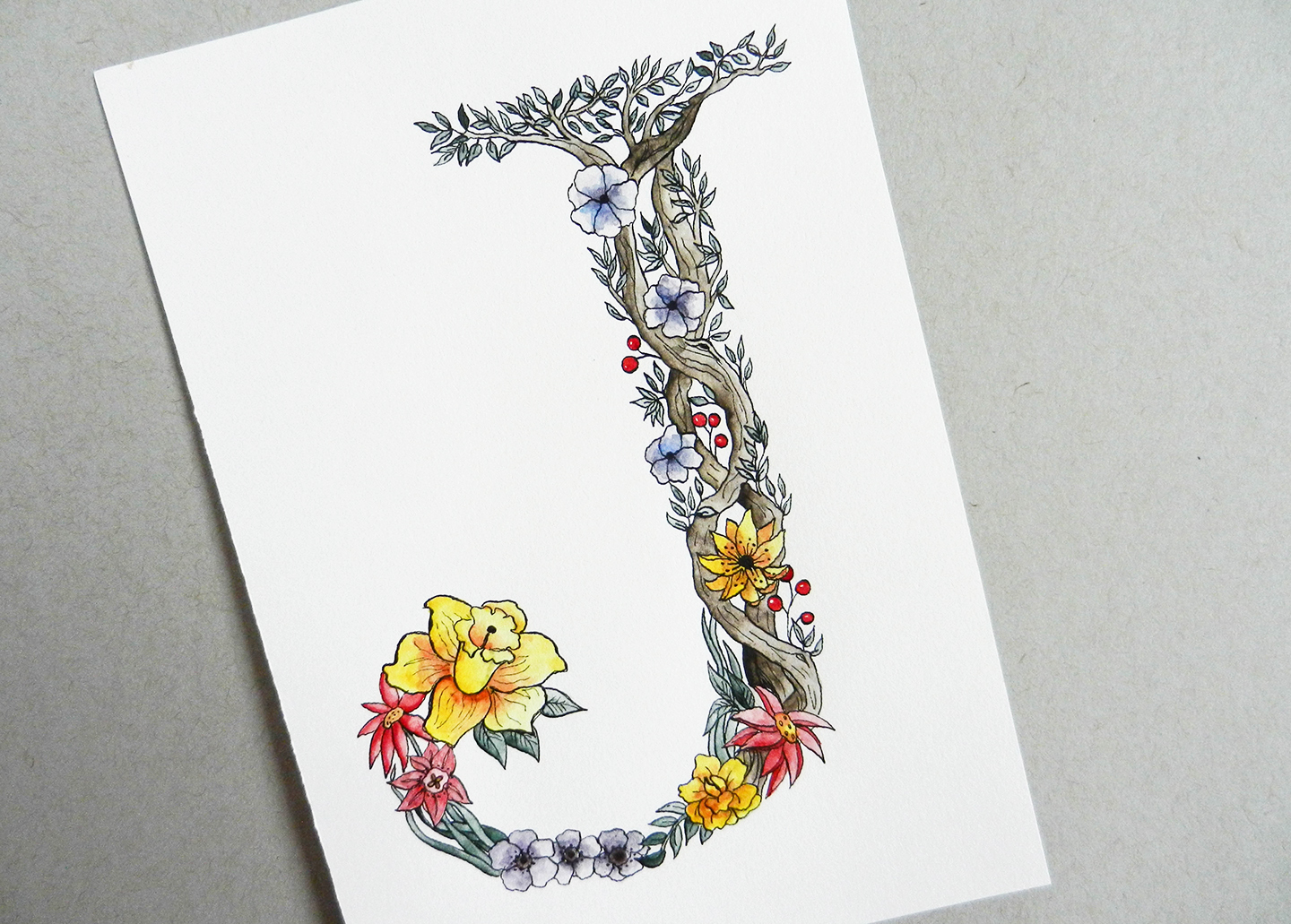 Botanical Letter Tutorial | The Postman's Knock