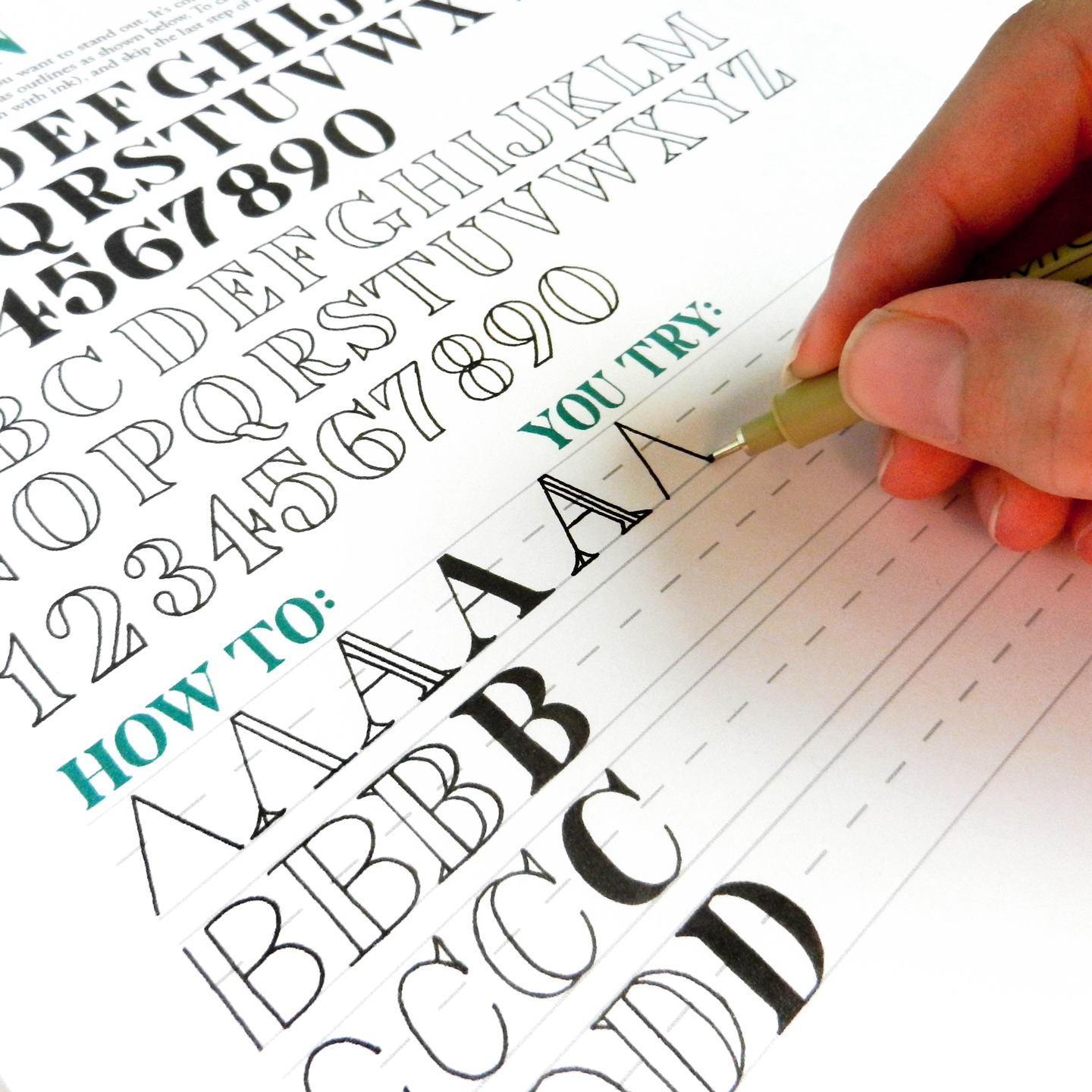 Hand Lettering Sheets Pdf