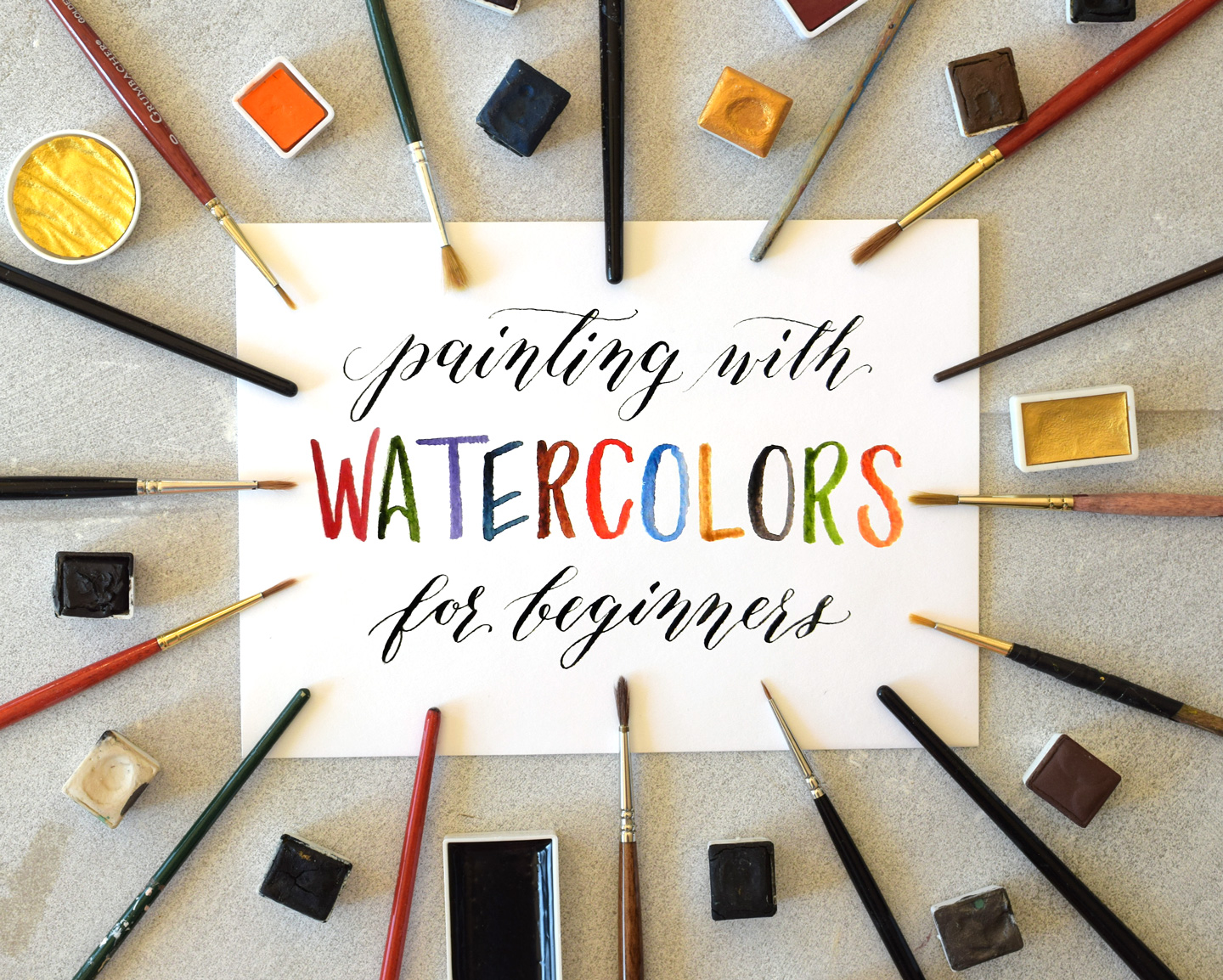 Painting with Watercolors for Beginners – The Postman's Knock