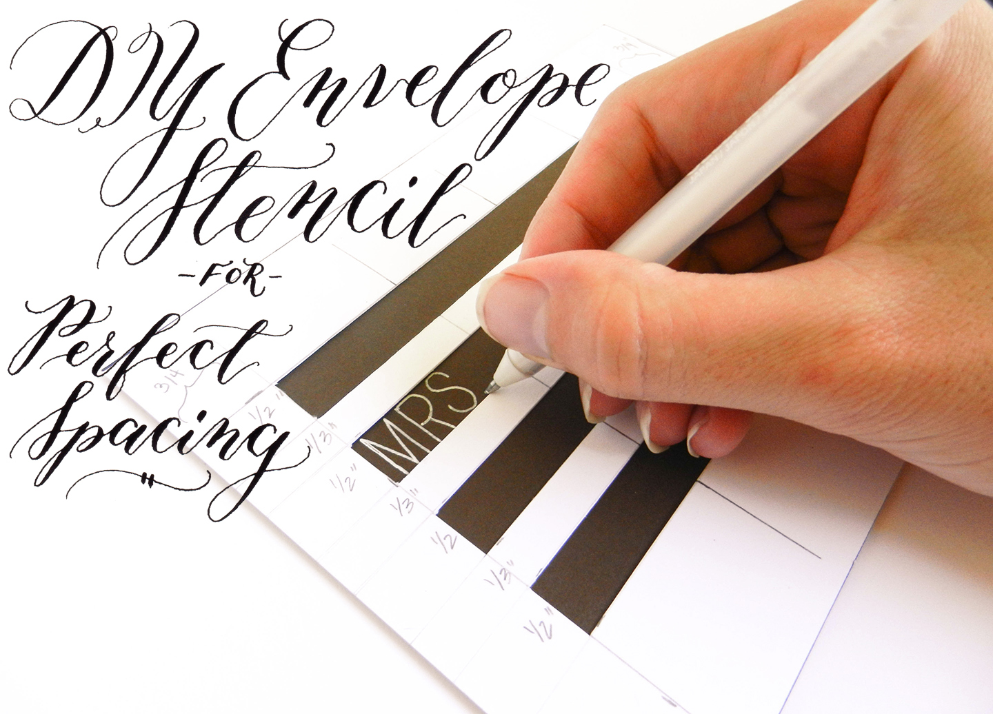 DIY Envelope Stencil for Perfect Spacing