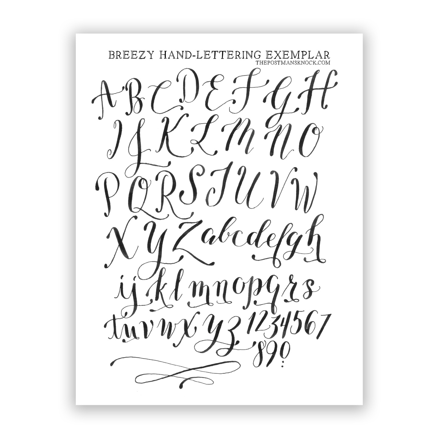 Hand Lettering Template Free Printable Templates