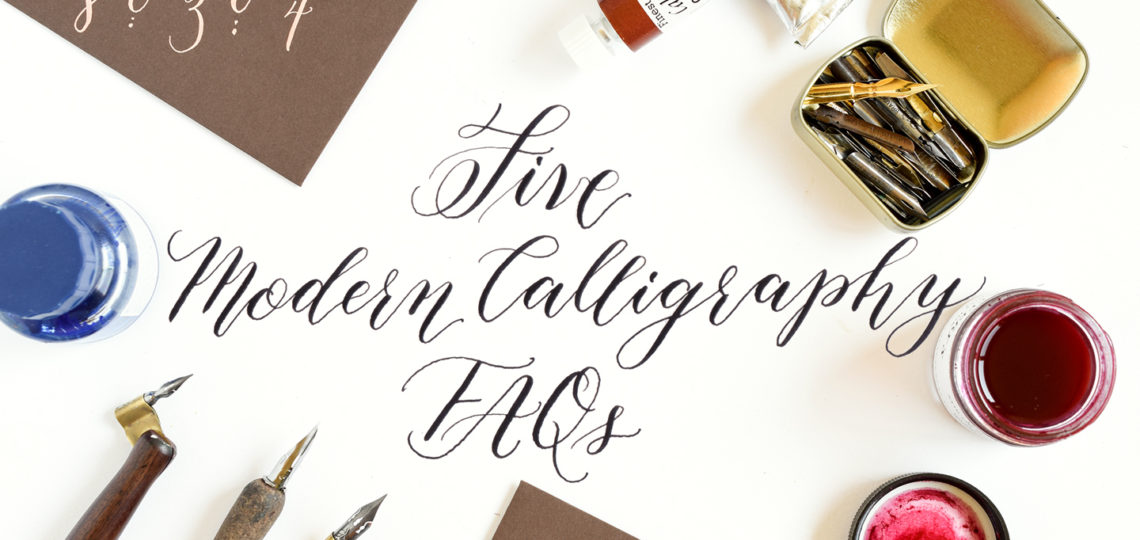 Five Modern Calligraphy FAQs | The Postman's Knock