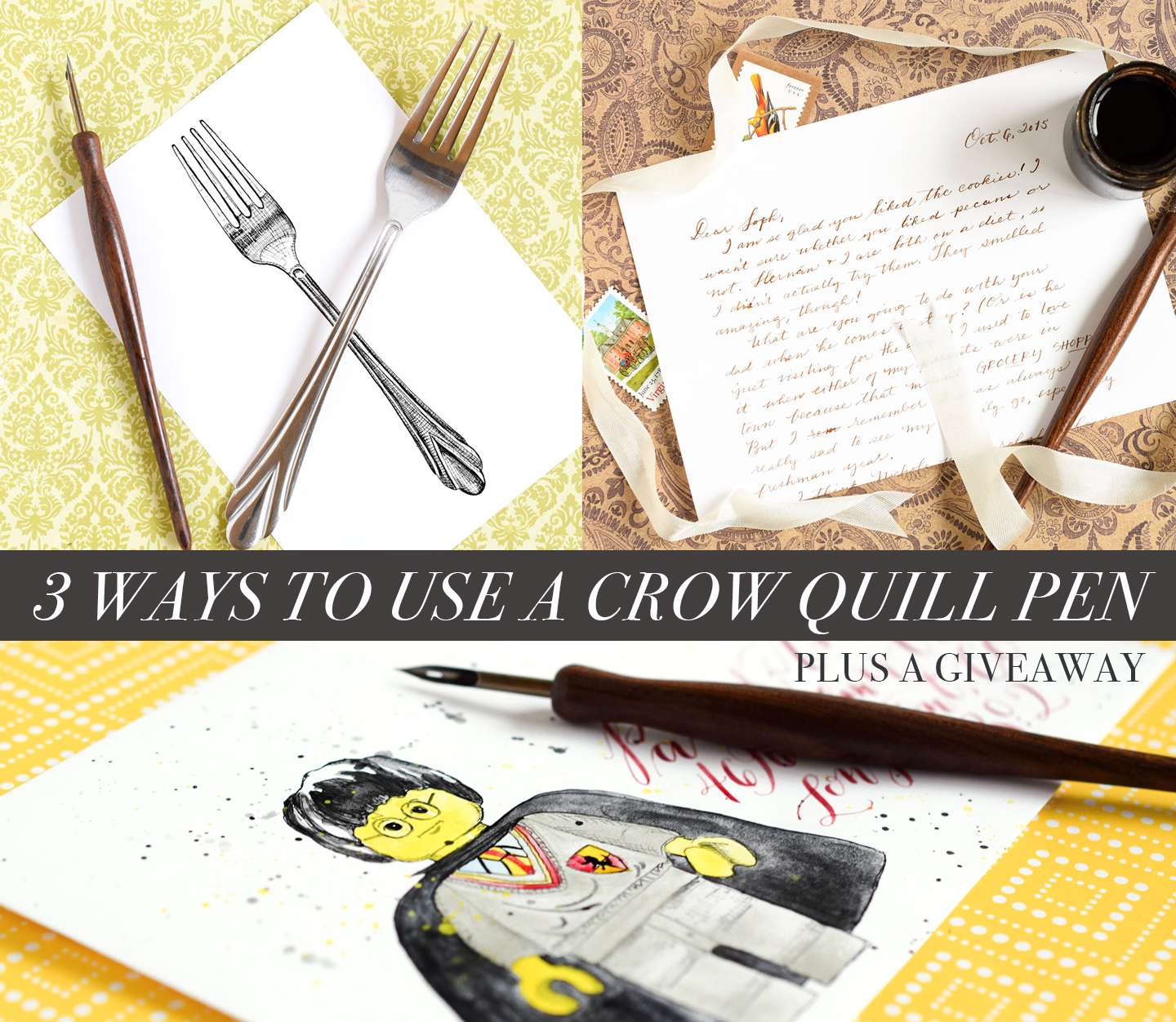 3 Ways to Use a Crow Quill Pen