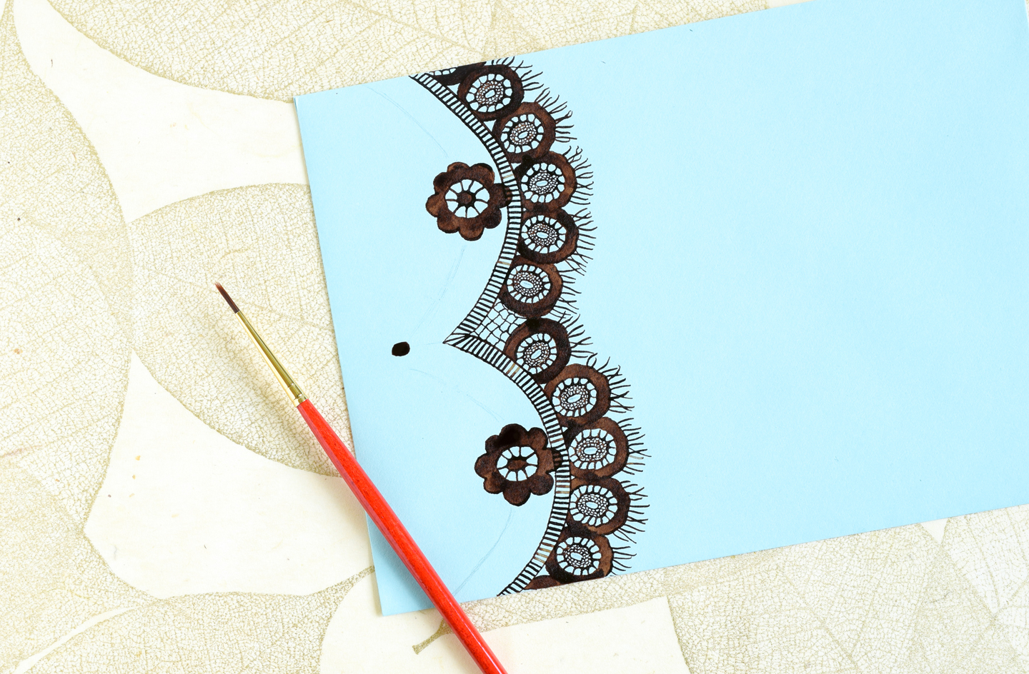 How to Draw Lace The Postman's Knock
