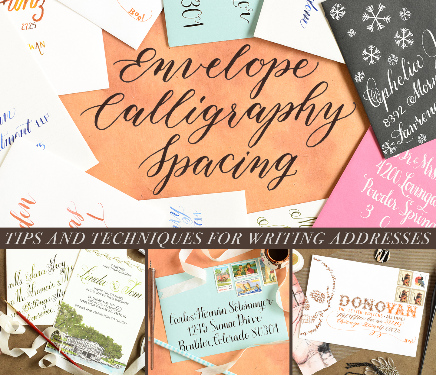 Envelope Calligraphy Spacing Tips and Techniques