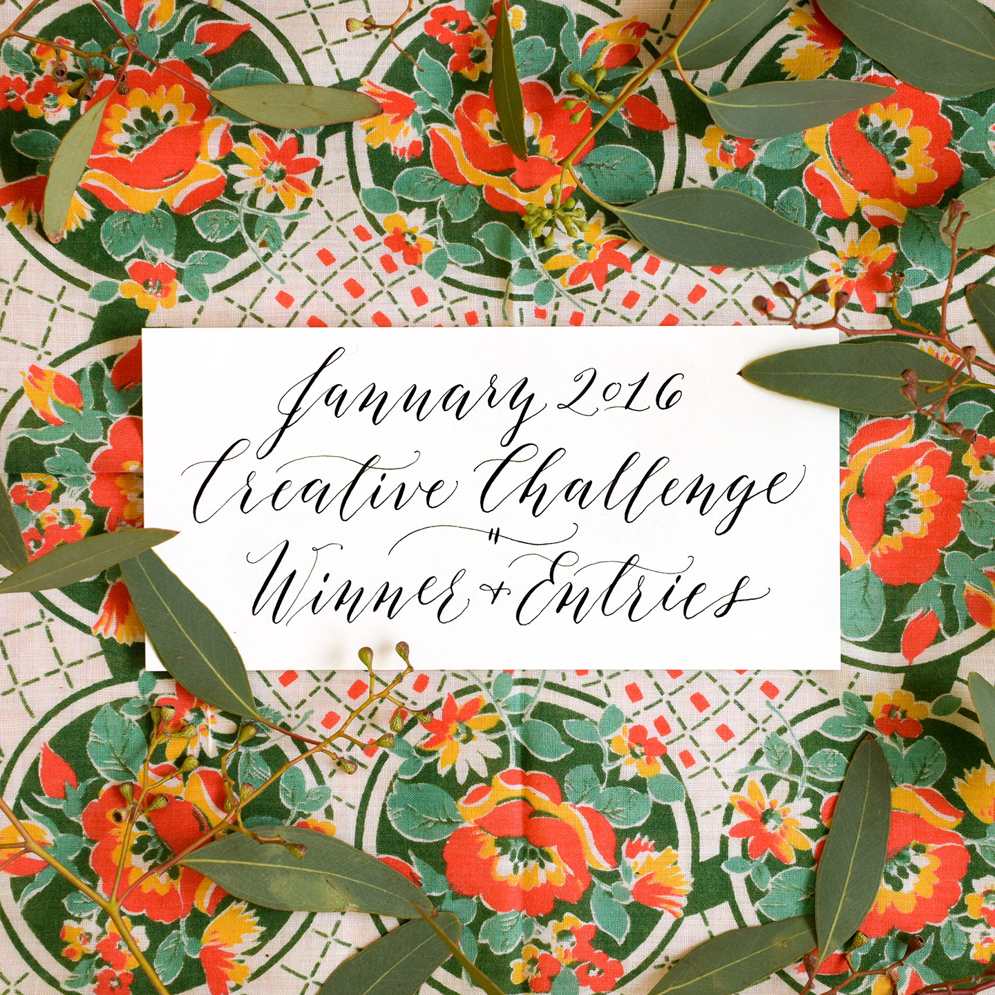 January 2016 Creative Challenge Winner + Entries