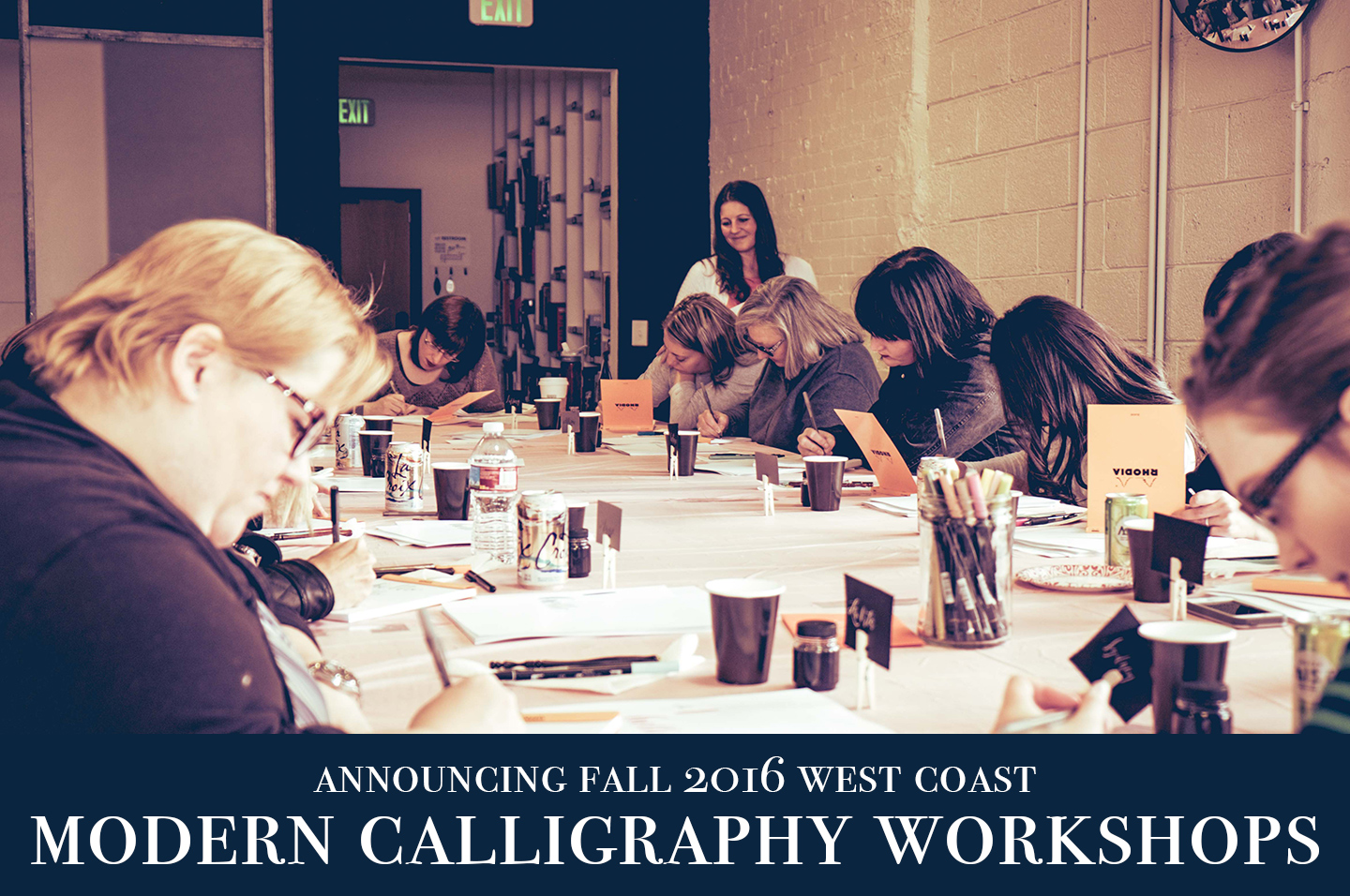 Fall 2016 West Coast Modern Calligraphy Workshops