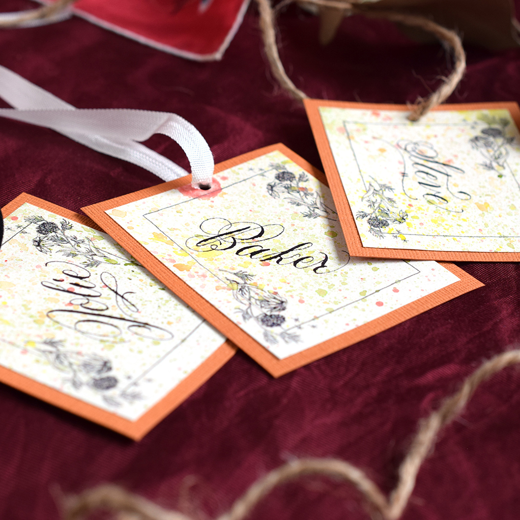 Floral Artistic Gift Tags Tutorial (Includes Free Printable)