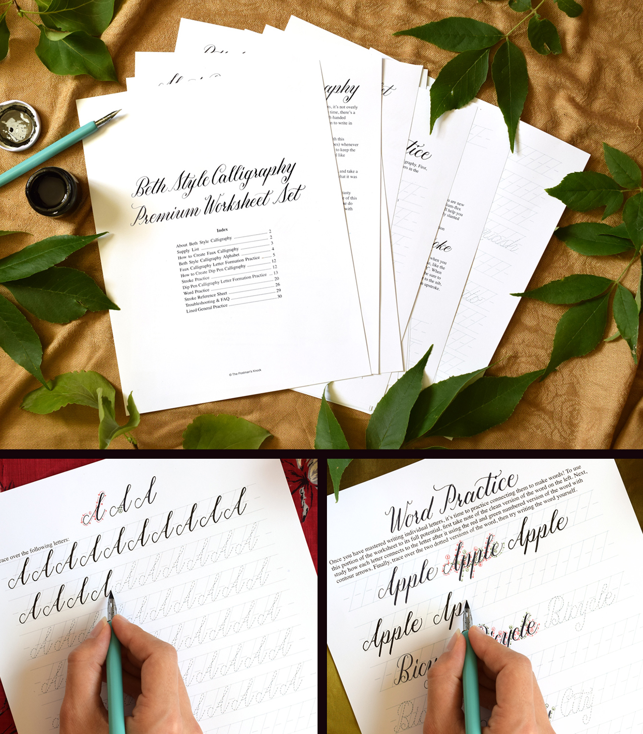 Introducing the All New Beth Style Calligraphy Worksheet
