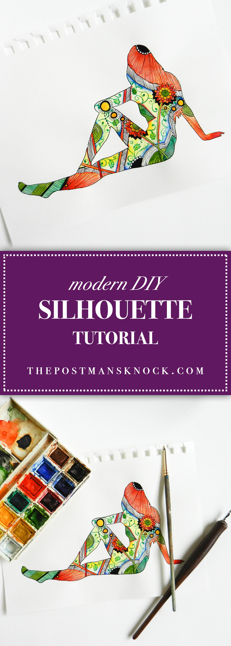 Modern Diy Silhouette Tutorial The Postman S Knock Modern Diy Silhouette Tutorial The Postman S Knock