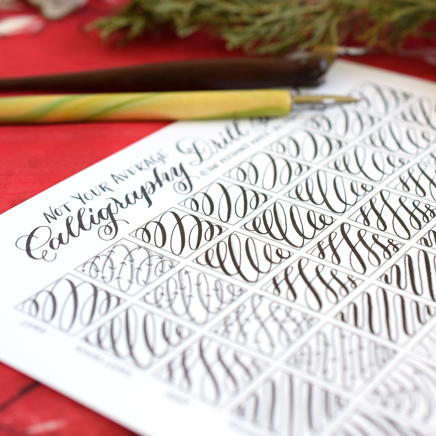 6 Free Printables That Will Improve Your Calligraphy This Month
