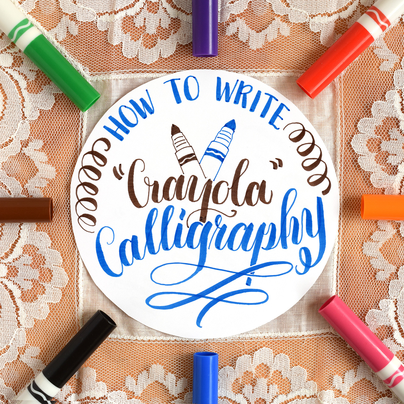 How to Write Crayola Calligraphy