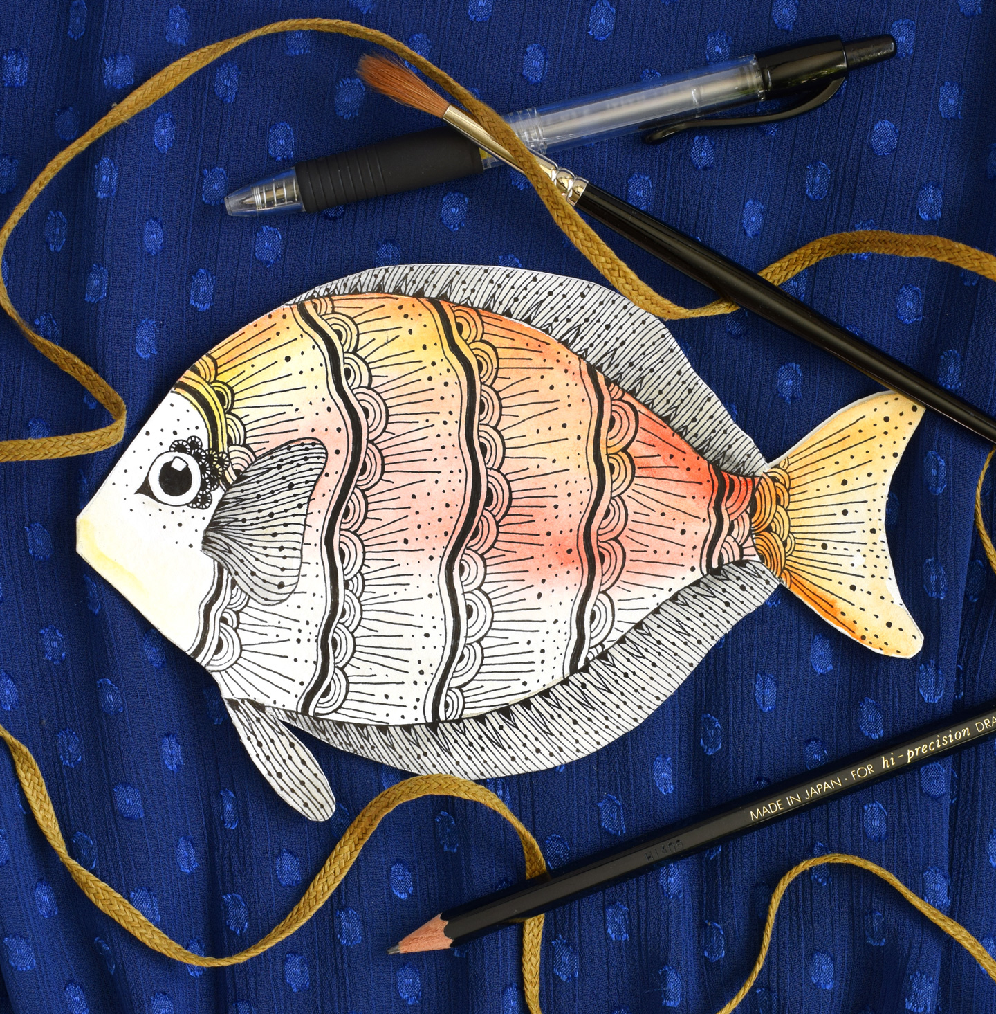 Embellished Fish DIY Card Tutorial
