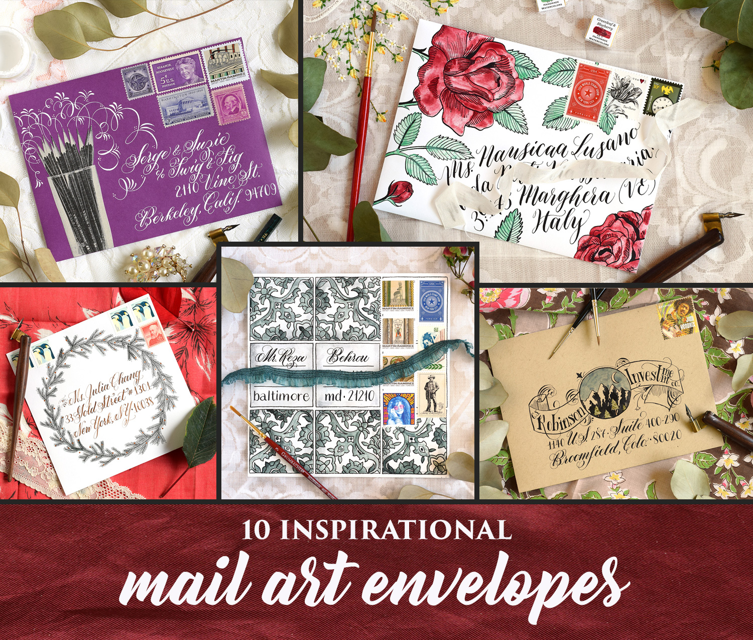 10 Inspirational Mail Art Envelopes
