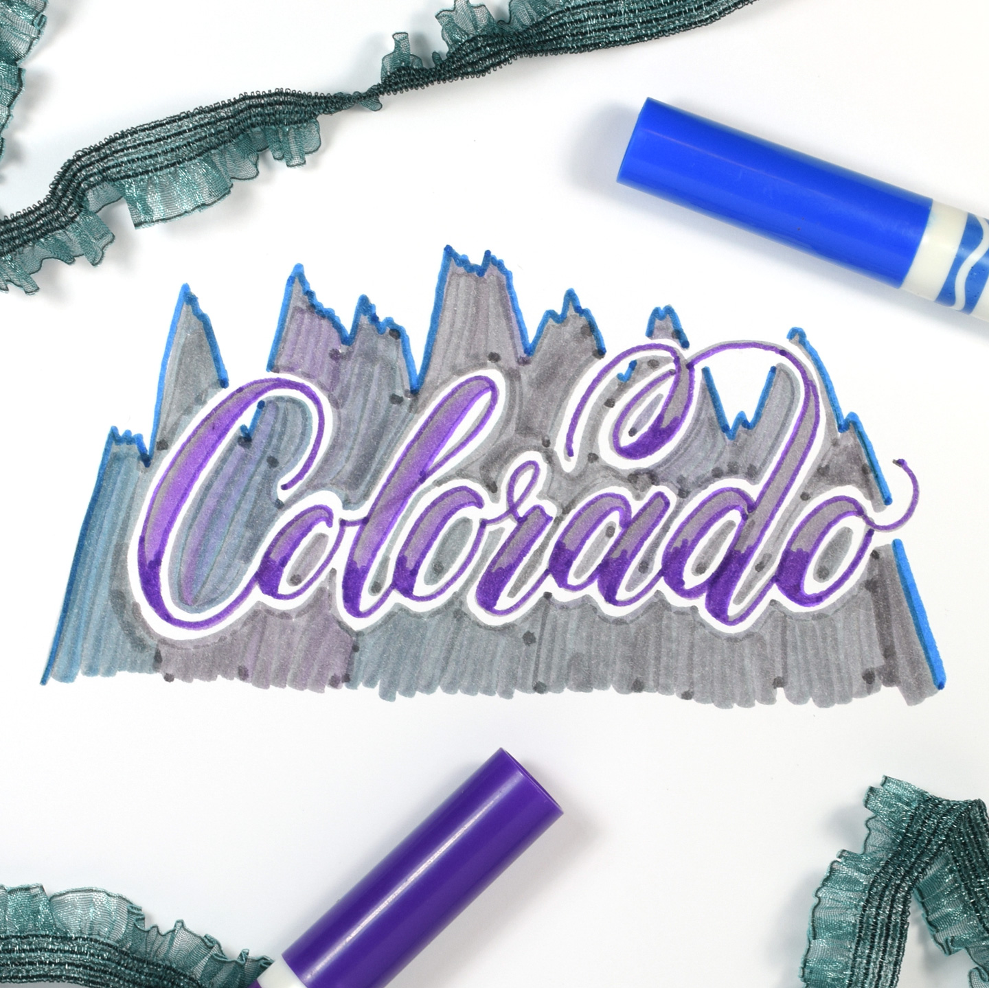 3 Quick “Crayola Calligraphy” Projects