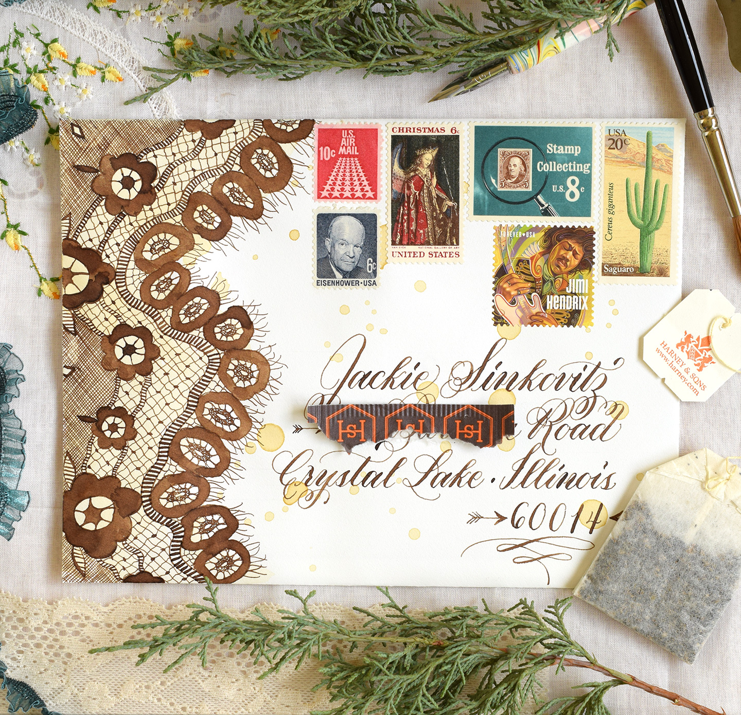 🪄 How to Create Snail Mail Magic With Artful Postage Stamp Collages