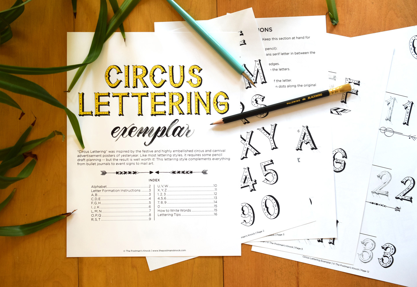 Circus Lettering Exemplar + Video Tutorial
