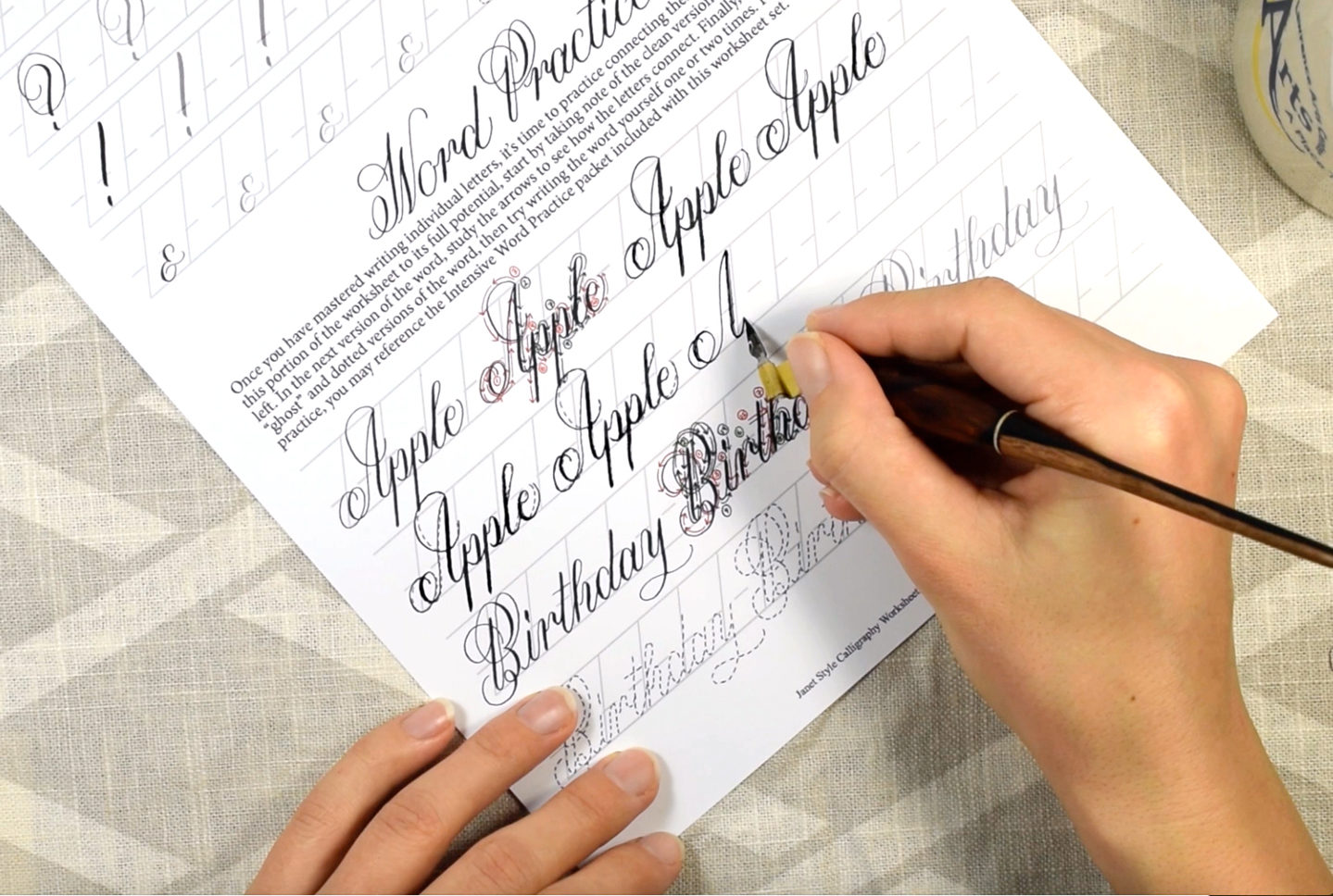 Introducing the Janet Style Calligraphy Video Course