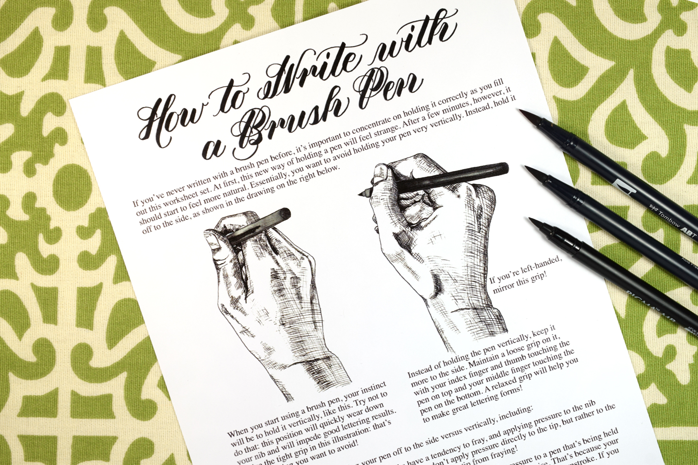 Six Amazing Brush Pens for Beginners – The Postman's Knock