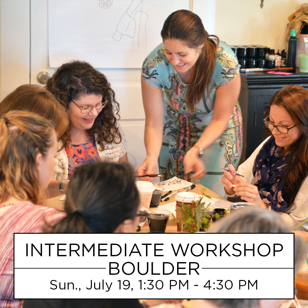 Intermediate Modern Calligraphy Workshop | Sunday, July 19th, 1:30-4:30 PM