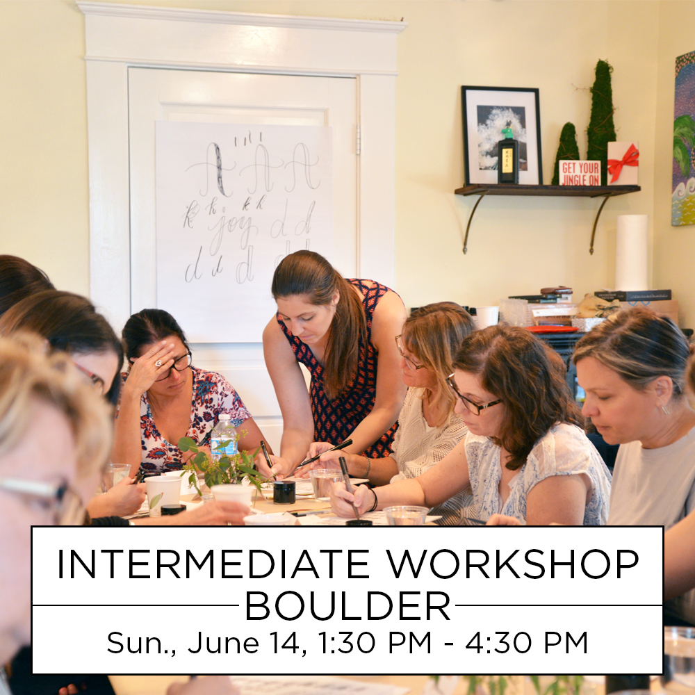 Intermediate Modern Calligraphy Workshop | Sunday, June 14th, 1:30-4:30 PM