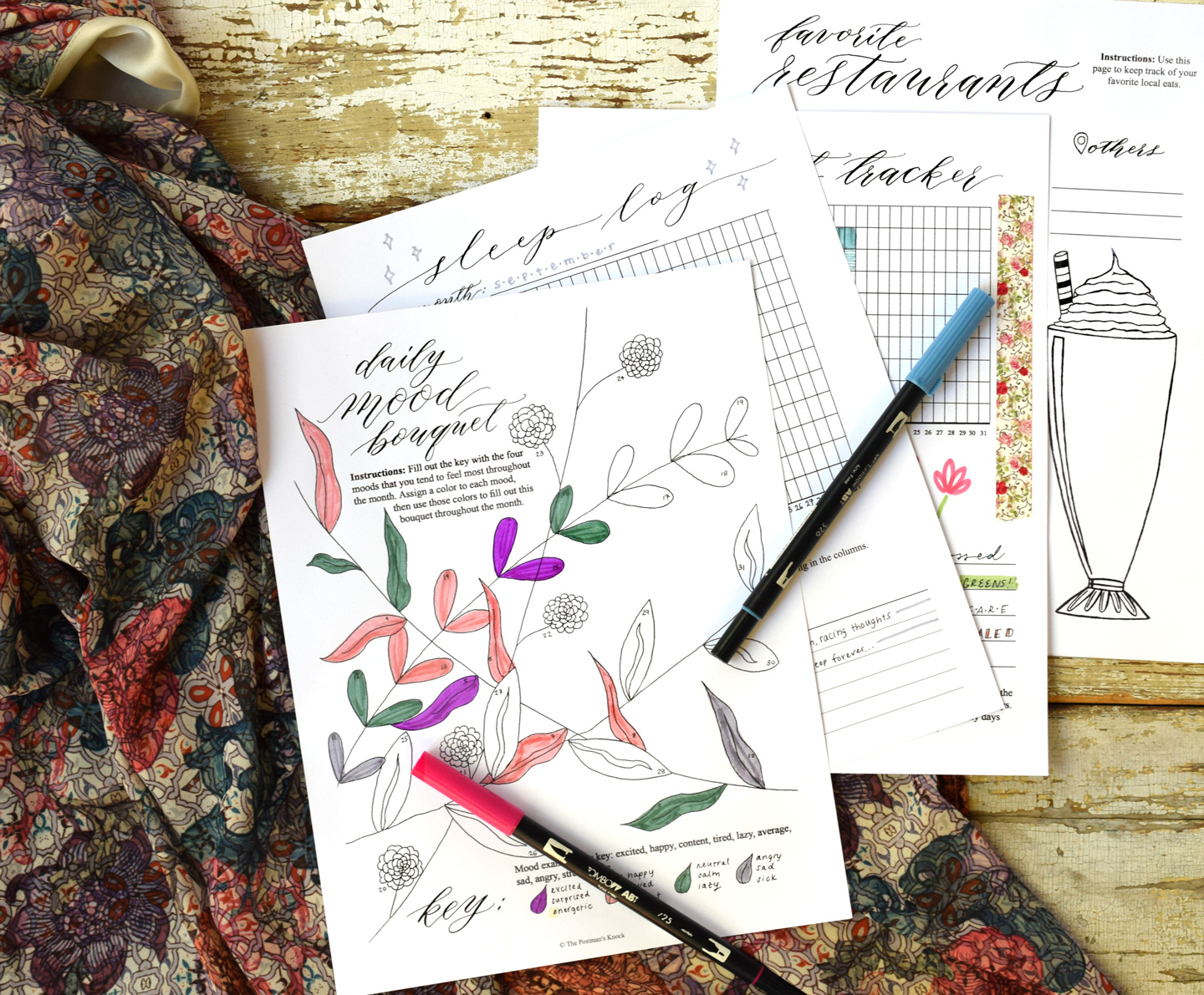 Back to School With Creative & Collected: An Assortment of Lifestyle Worksheets