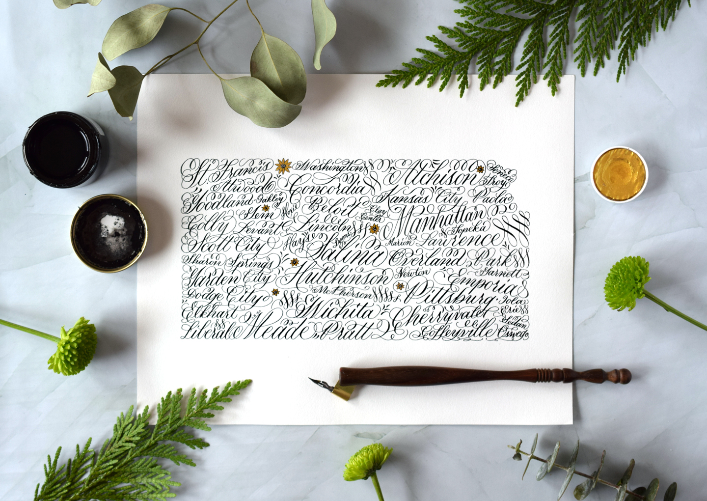 State Calligraphy Art: A Last-Minute Holiday Gift