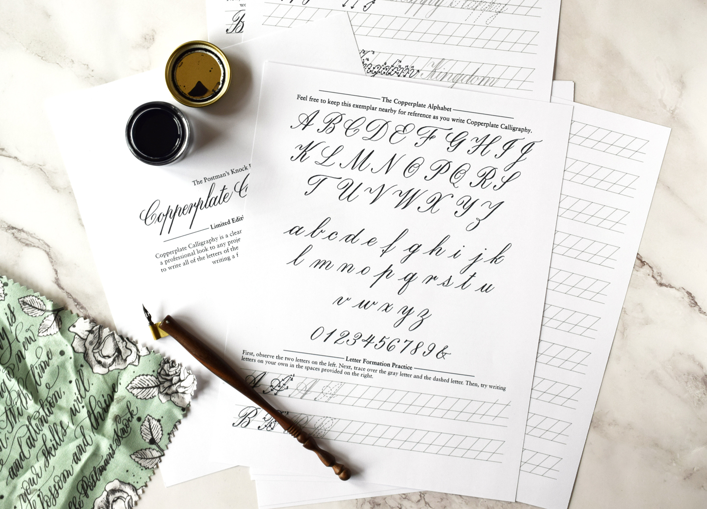 Free + Limited Edition Copperplate Calligraphy Worksheets