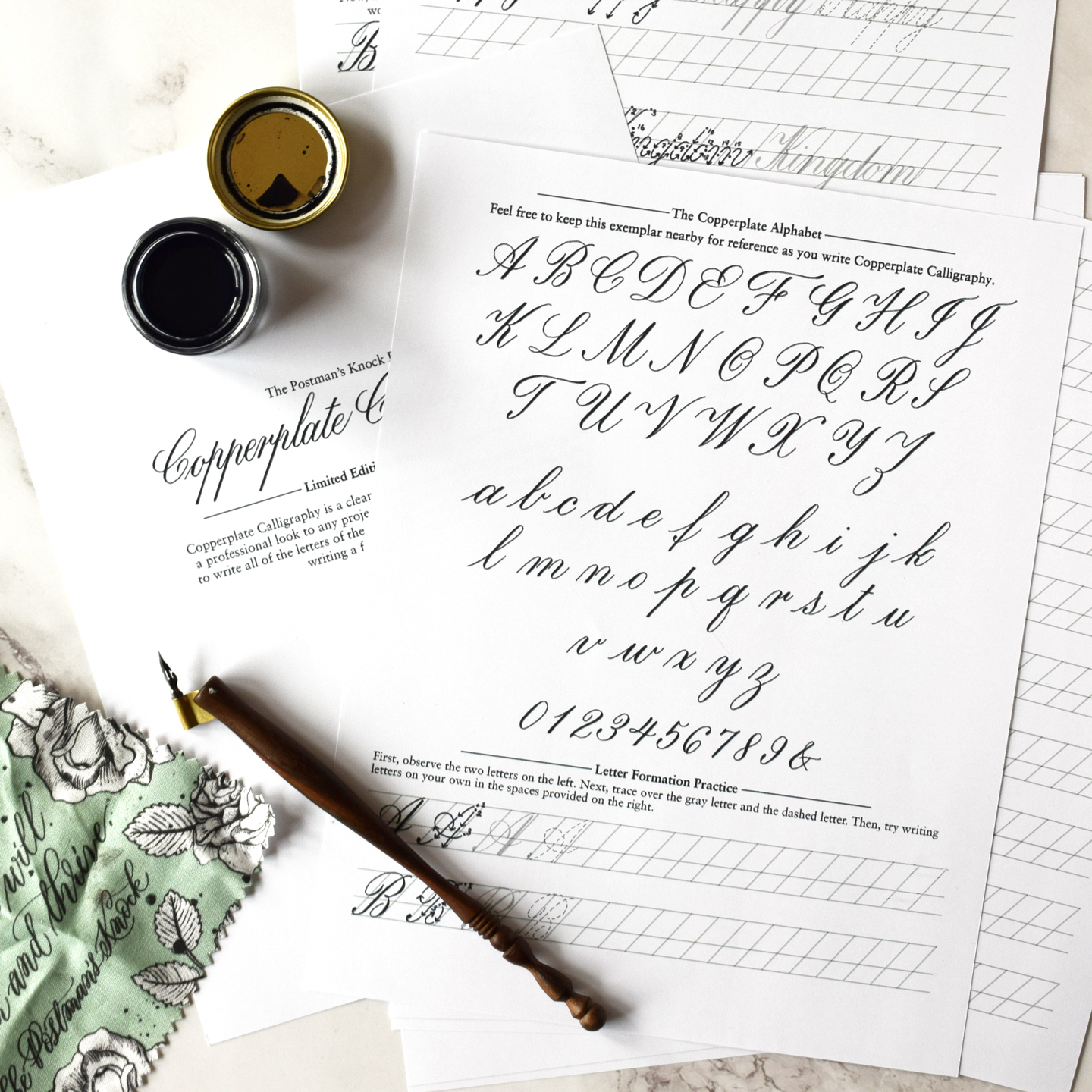 A List of TPK's Free Printable Calligraphy Practice Sheets – The Postman's  Knock