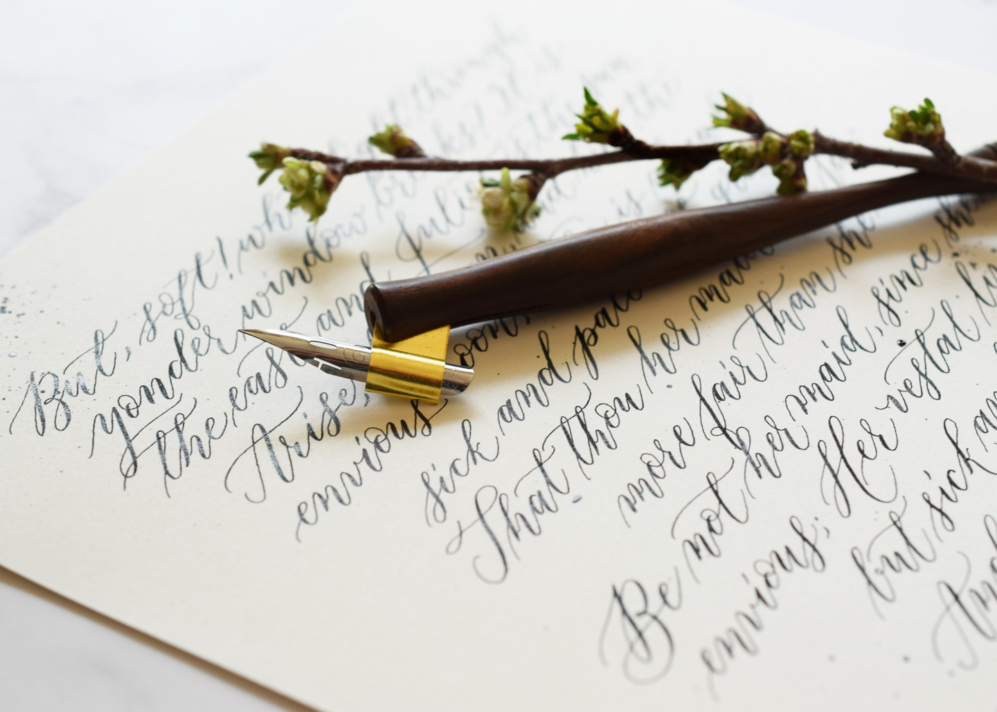 Shortcut Pointed Pen Calligraphy Passage Tutorial