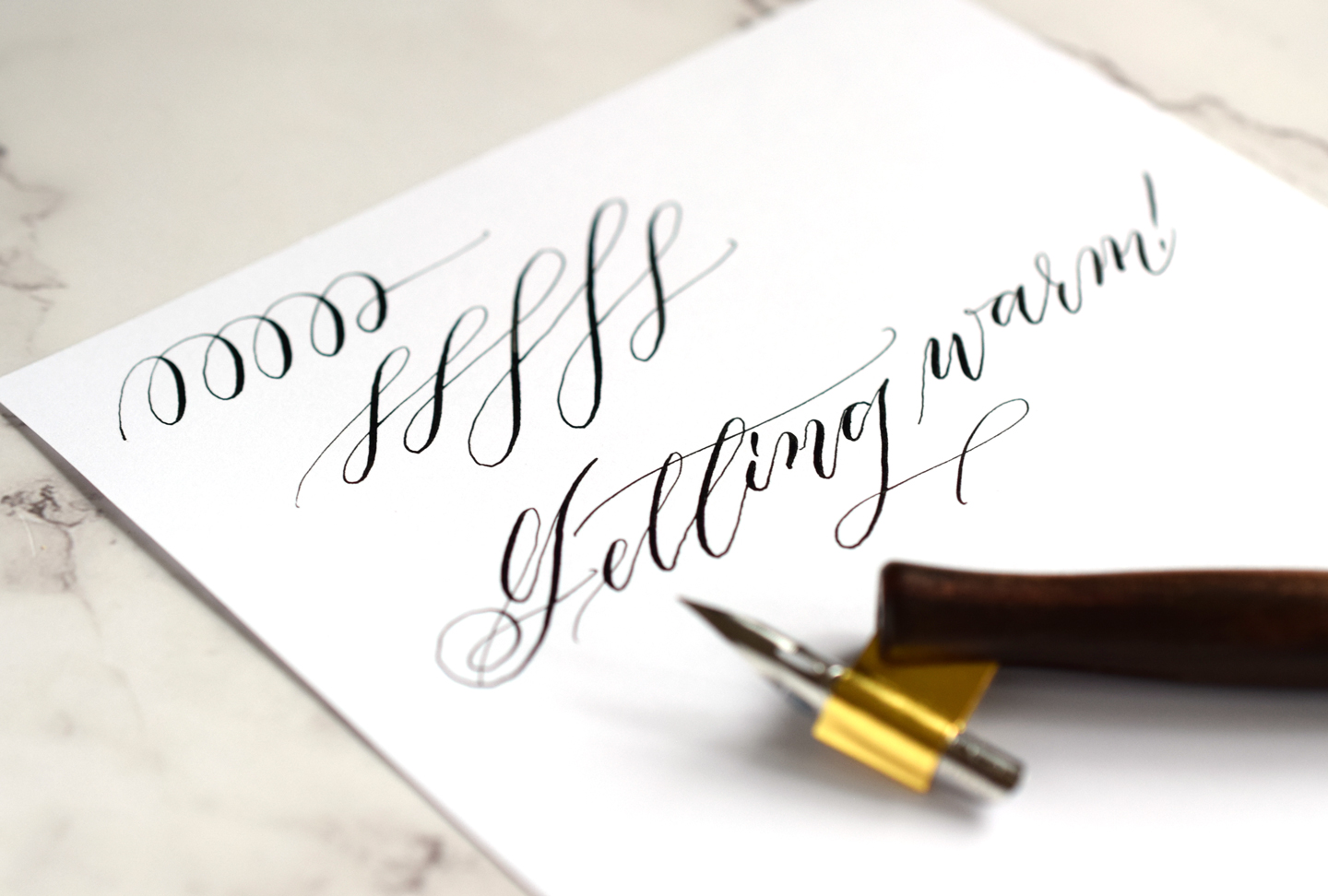 Shaky Calligraphy Strokes: Causes, Solutions, and a Free Warm Up Worksheet