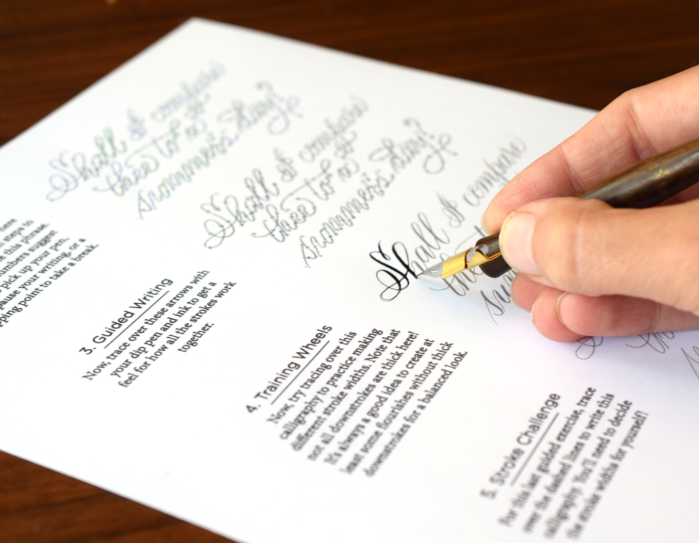 Free “Sonnet 18” Printable Calligraphy Worksheet