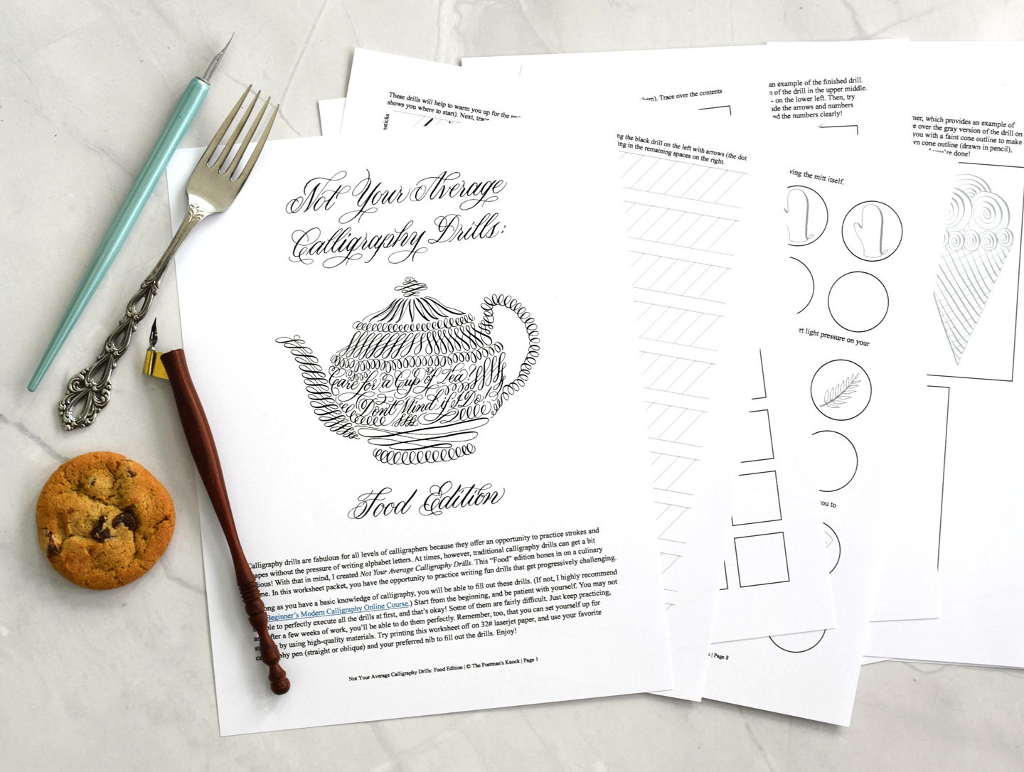 Introducing TPK’s “Food Edition” Calligraphy Drills