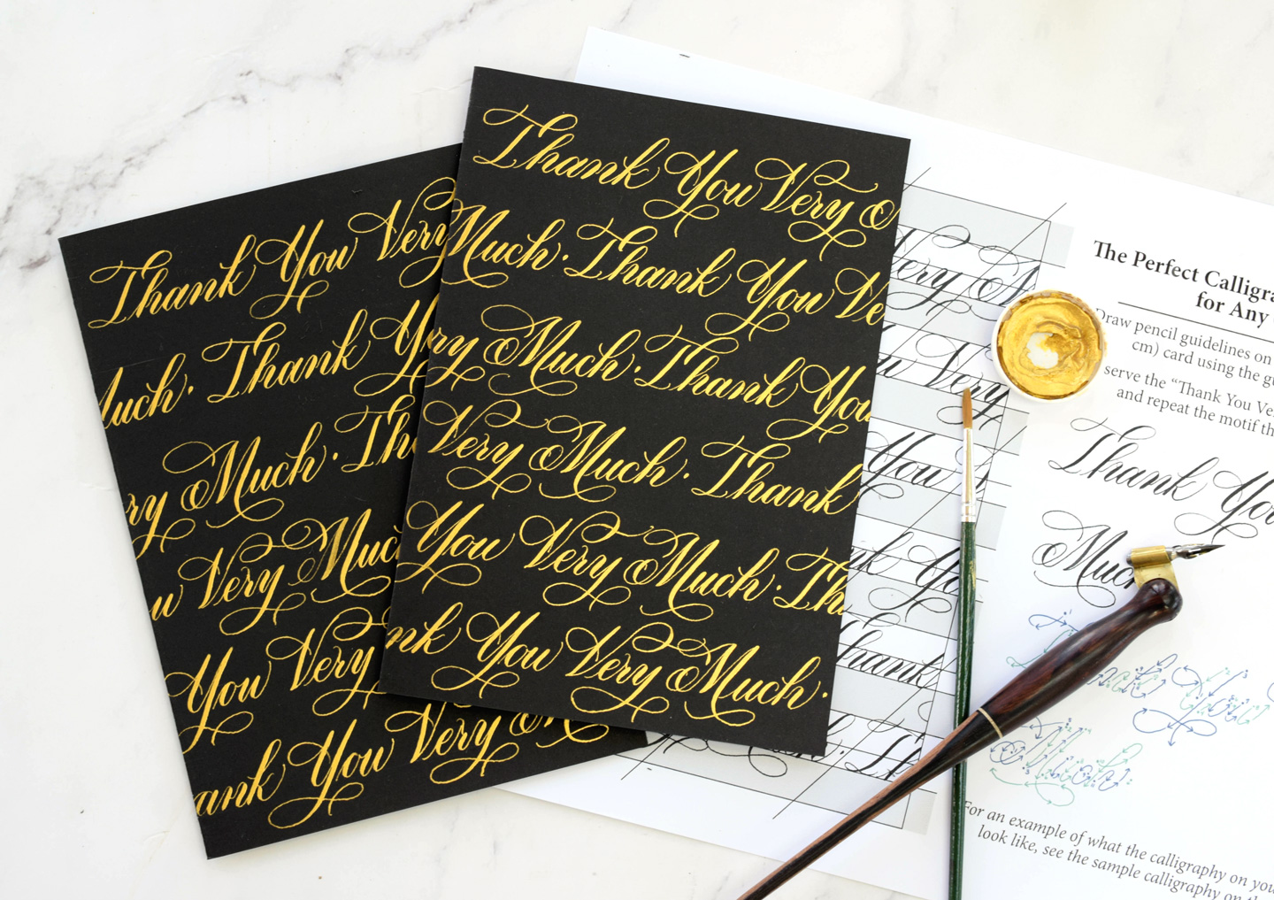 How to Make the Perfect Calligraphy Thank You Card