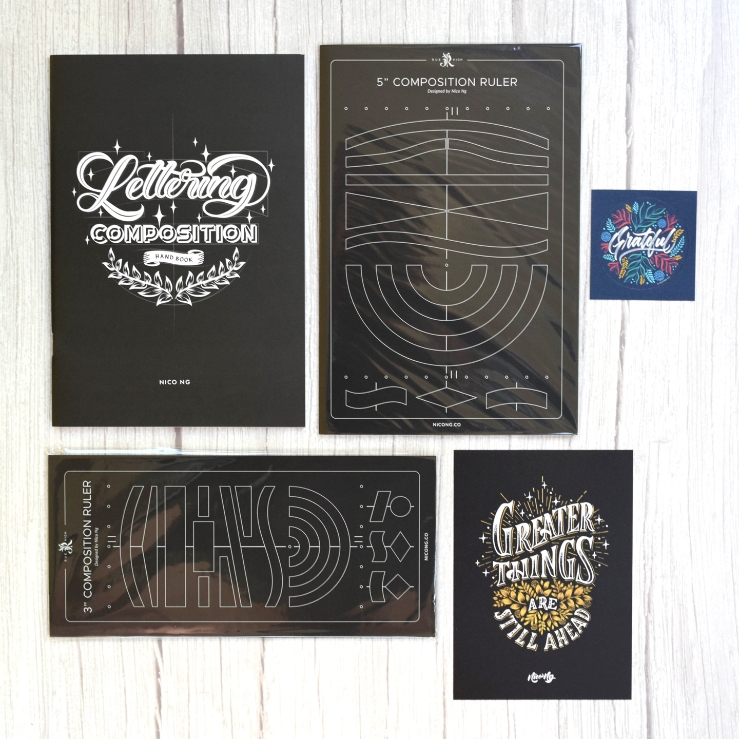 Lettering Composition Ruler Bundle by Nico Ng – The Postman's Knock