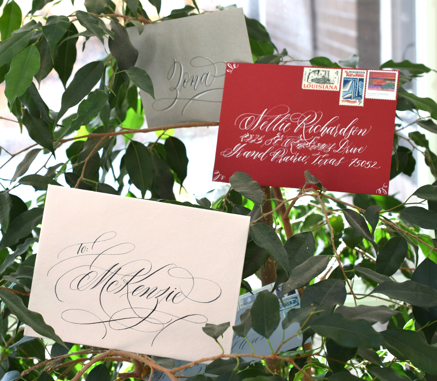Pretty Calligraphy Envelopes From This Week