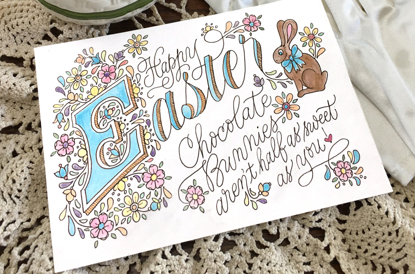 Filigree Easter Card Tutorial by Maureen Vickery