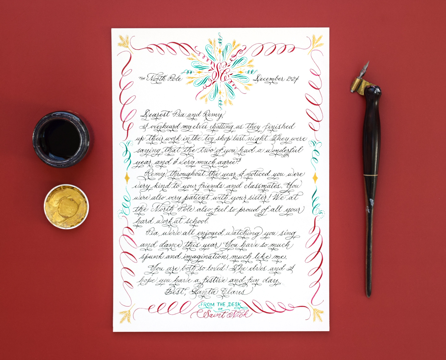 Magical Letter from Santa Tutorial