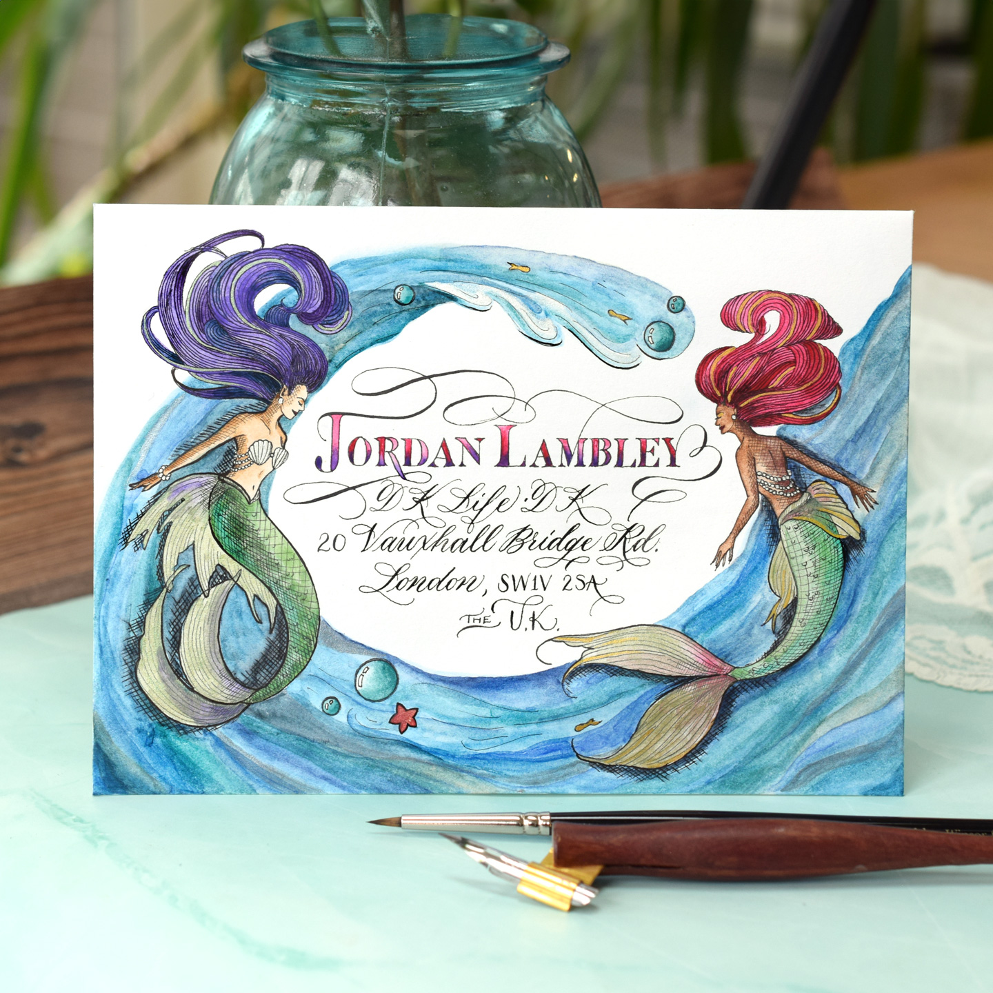 Magical Mermaids Mail Art (+ Free Printable Templates)